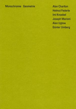 Monochromie Geometrie